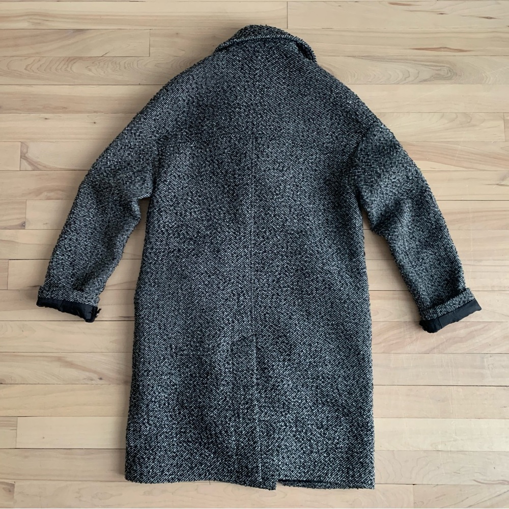 FRANK & OAK - Marled Wool Double-Breast Coat - Picture 11 of 11